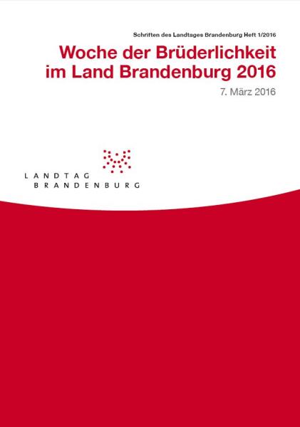 Heft 1/2015 - Woche der Brüderlichkeit 2015 im Land Brandenburg