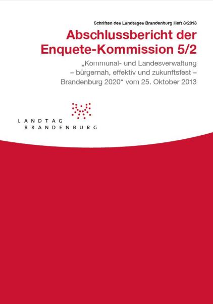 Heft 3/2013 - Abschlussbericht der Enquete-Kommission 5/2