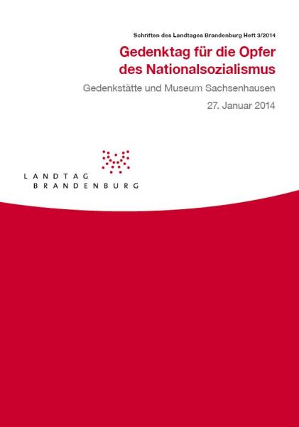 Heft 3/2014 - Gedenktag für die Opfer des Nationalsozialismus