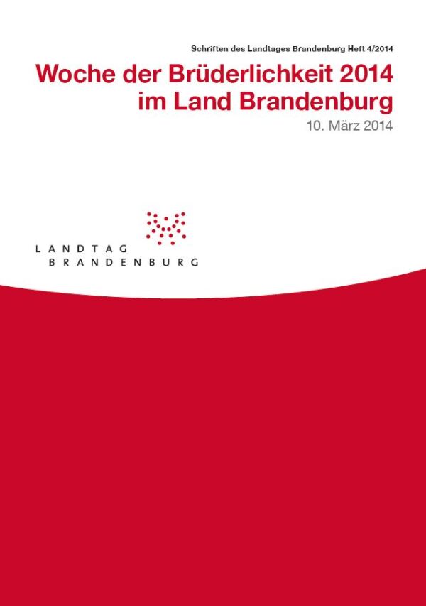 Heft 4/2014 - Woche der Brüderlichkeit 2014 im Land Brandenburg