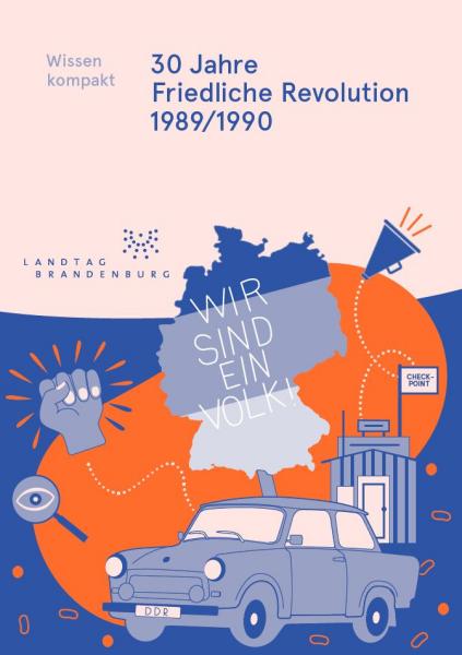 Deckblatt Pocketheft „Wissen kompakt: 30 Jahre Friedliche Revolution 1989/1990“