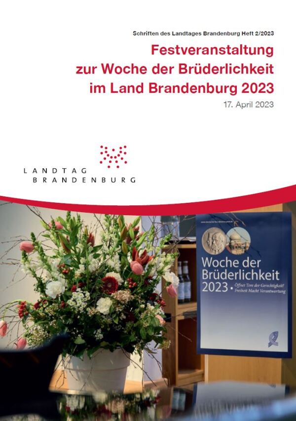 Heft 2/2023 - Festveranstaltung zur Woche der Brüderlichkeit im Land Brandenburg 2023 am 17. April 2023