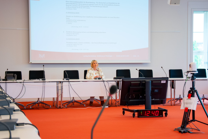 Impression des Zukunftstages 2024 im Landtag Brandenburg