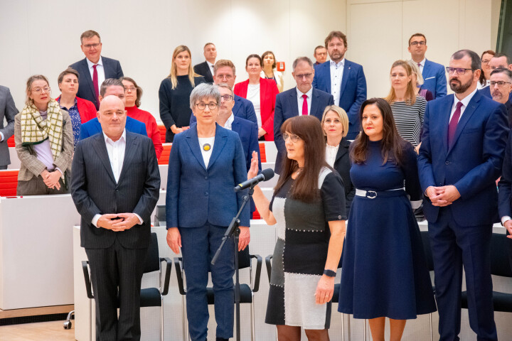 Vereidigung der neu ernannten Ministerin des Innern und für Kommunales Katrin Lange