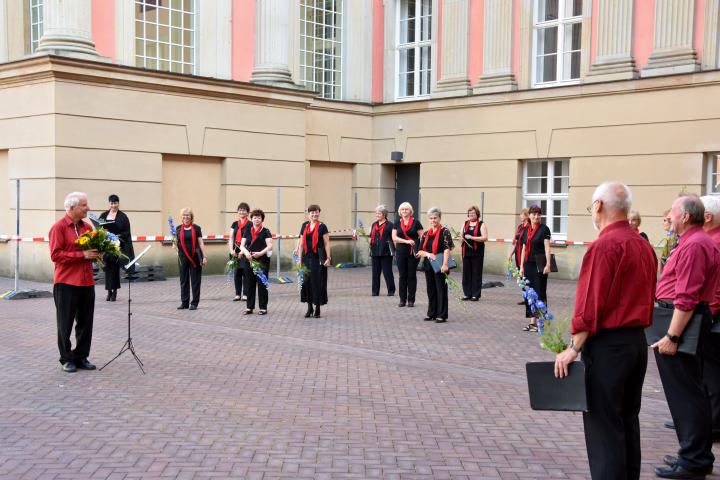 Der Gemischte Chor Strausberg bedankte sich beim Publikum.