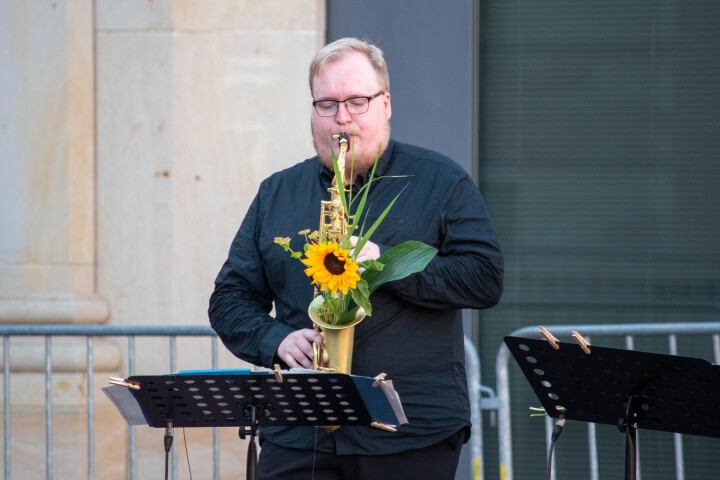 Jonas Lenz am Altsaxophon