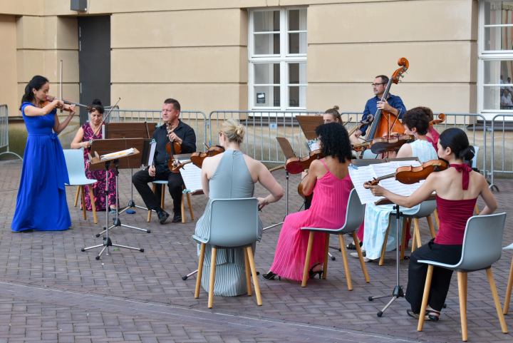 Das Preußische Kammerorchester trat bei der dritten Veranstaltung der Reihe „Kunst zur Zeit“ auf. 