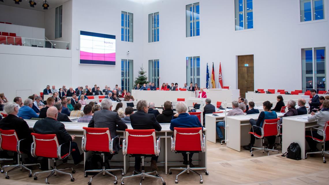 Begrüßung zur Veranstaltung durch Landtagspräsidentin Prof. Dr. Ulrike Liedtke