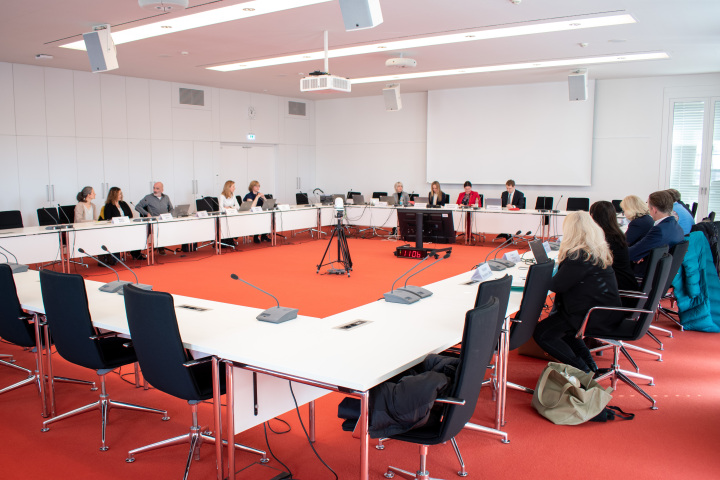 Blick in den Beratungsraum während der konstituierenden Sitzung der EK 8/1 am 14.03.2025