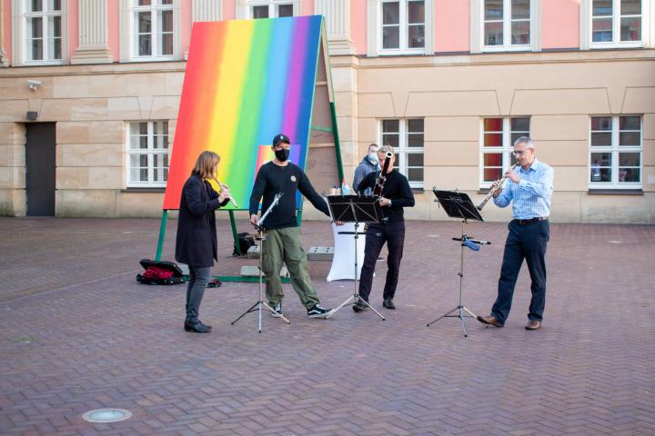 Musikalische Umrahmung durch das Holzbläsertrio der Kammerakademie Potsdam