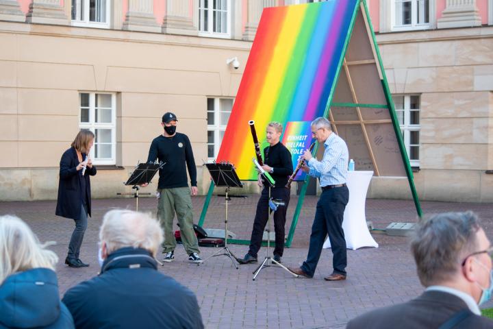 Musikalische Umrahmung durch das Holzbläsertrio der Kammerakademie Potsdam