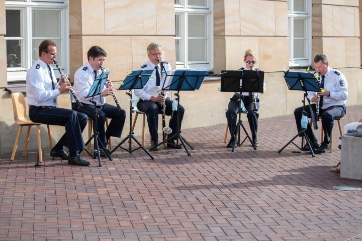 Musikalische Umrahmung durch das Klarinettenquintett des Landespolizeiorchesters