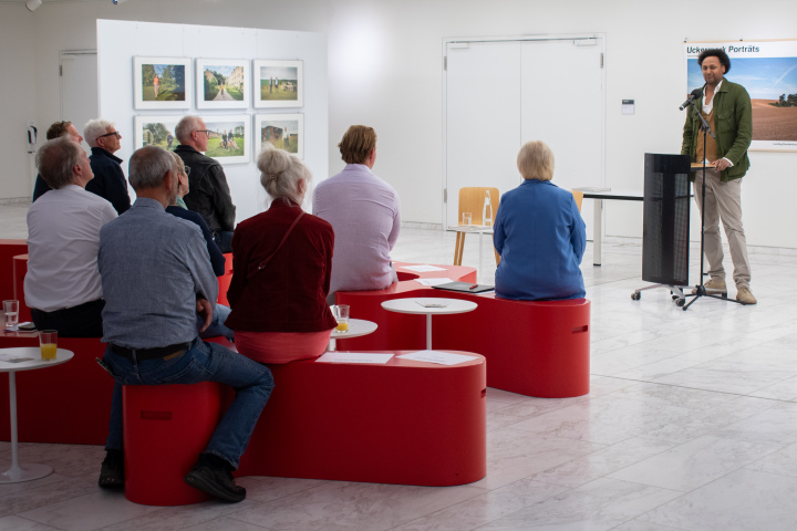 Blick in das Foyer während der Einführung