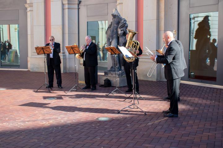 Musikalische Umrahmung durch das Blechbläserquintett der Potsdamer Turmbläser