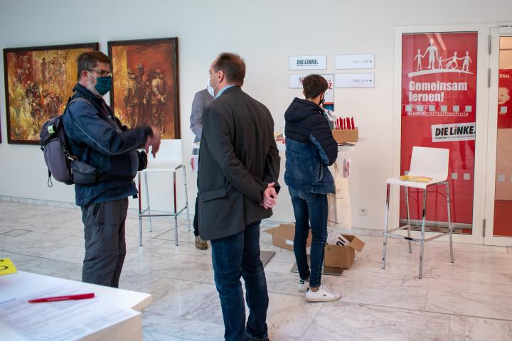 Impression vom Stand der Fraktion DIE LINKE