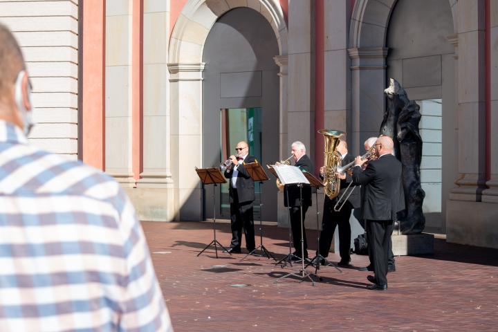 Musikalische Umrahmung durch das Blechbläserquintett der Potsdamer Turmbläser