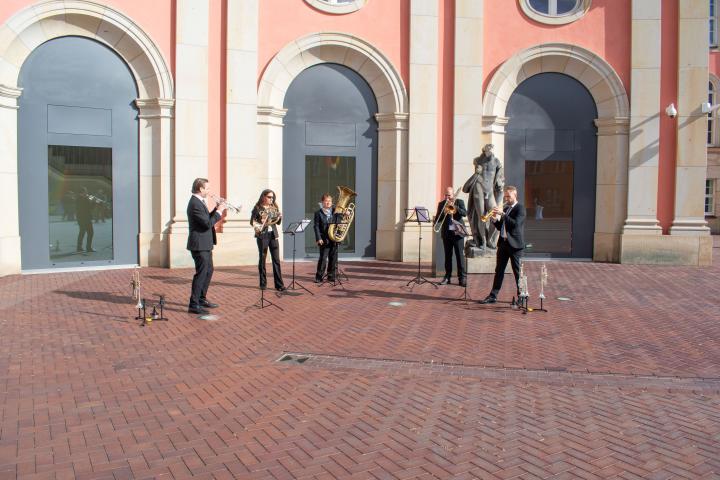 Musikalische Umrahmung durch das Brass Quintett des Deutschen Filmorchesters Babelsberg