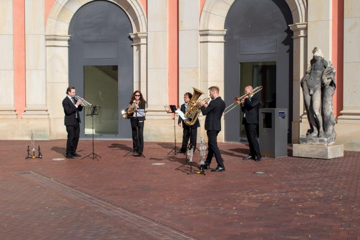 Musikalische Umrahmung durch das Brass Quintett des Deutschen Filmorchesters Babelsberg