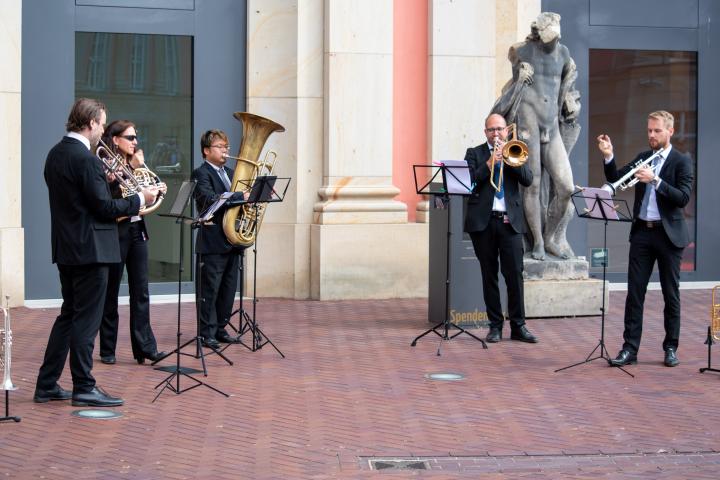 Musikalische Umrahmung durch das Brass Quintett des Deutschen Filmorchesters Babelsberg