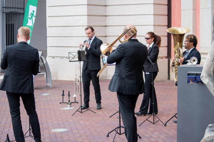 Musikalische Umrahmung durch das Brass Quintett des Deutschen Filmorchesters Babelsberg