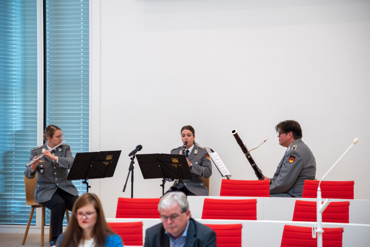 Musikalisches Zwischenspiel des Ensemble des Stabsmusikkorbs der Bundeswehr