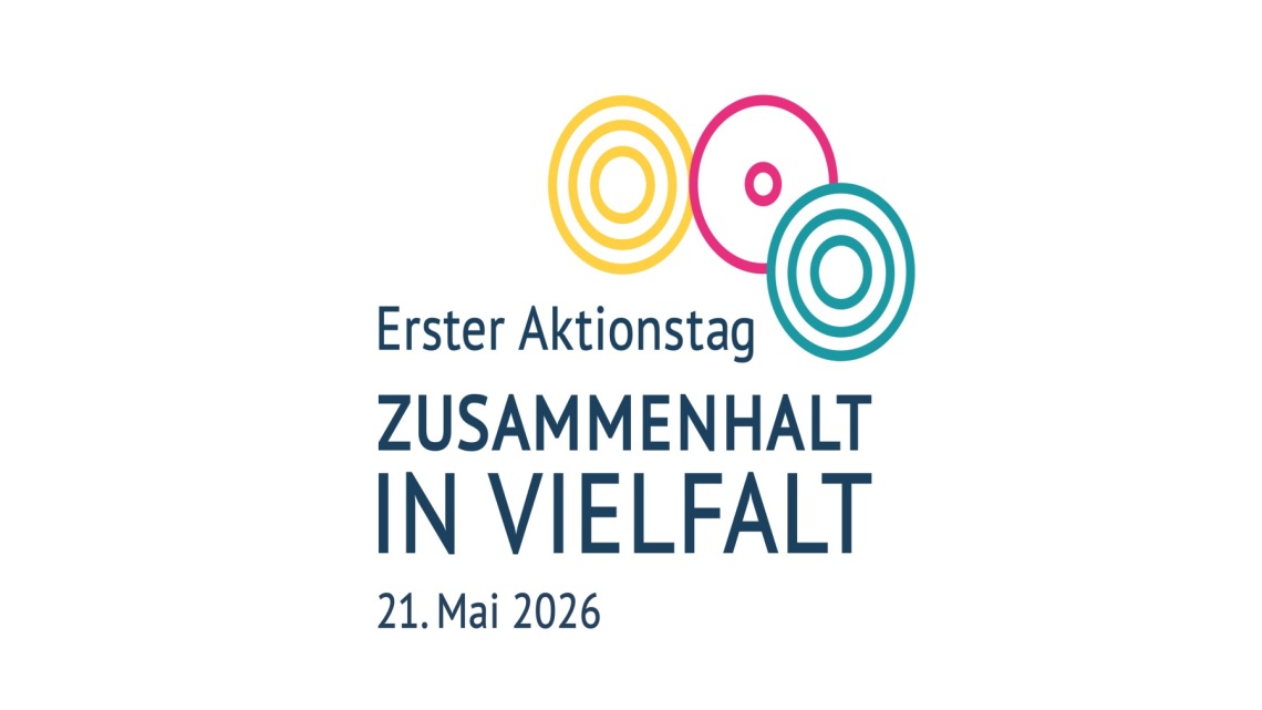 Wortbildmarke zum Aktionstag "Zusammenhalt in Vielfalt"