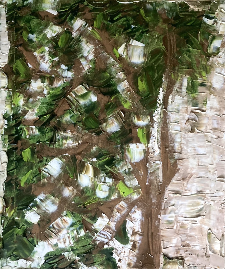 „Haselnusszweig Anfang April“ (2023) 