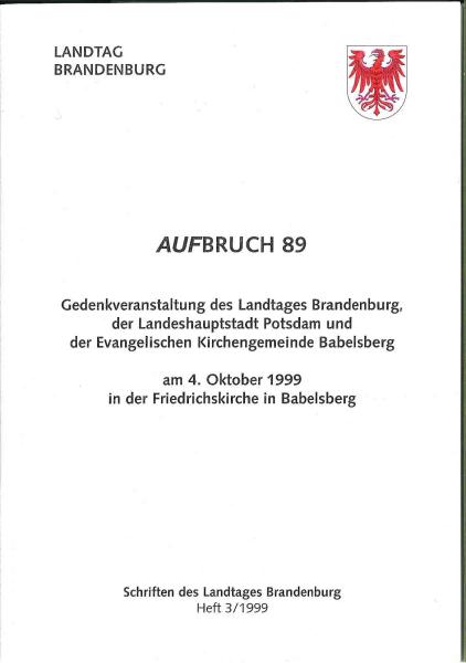 Heft 3/1999 - Aufbruch 89