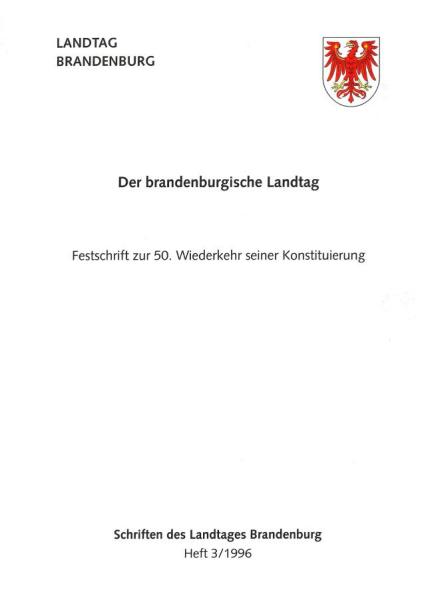 Heft 3/1996 – Der brandenburgische Landtag