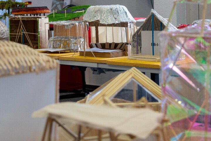 Einige der von den Schülerinnen und Schülern erstellten Modelle