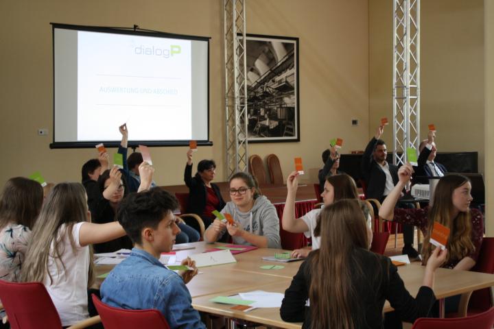 Impressionen der dialogP-Veranstaltung am Pestalozzi-Gymnasium Guben.