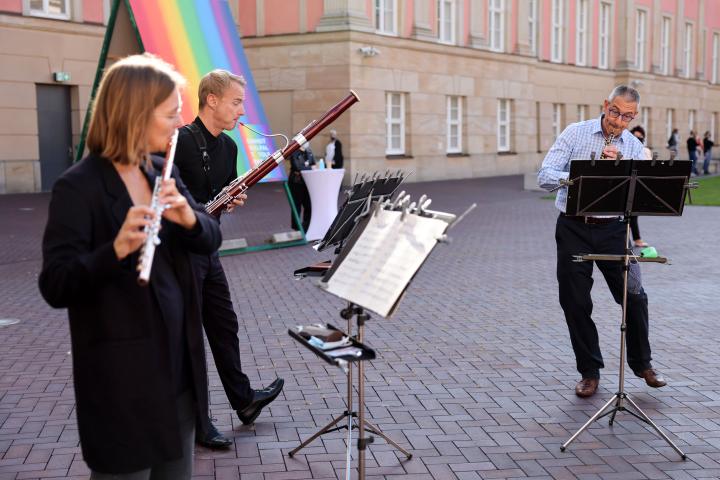 Musikalische Umrahmung durch das Holzbläsertrio der Kammerakademie Potsdam