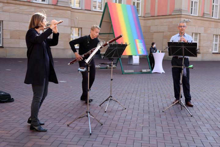 Musikalische Umrahmung durch das Holzbläsertrio der Kammerakademie Potsdam
