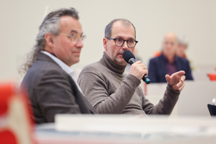 Podiumsdiskussion zum Thema „Baukultur 2023 - Von der baubezogenen Kunst zum Klimaplan Brandenburg“, Eckhard Hasler, Stadtplaner aus Berlin