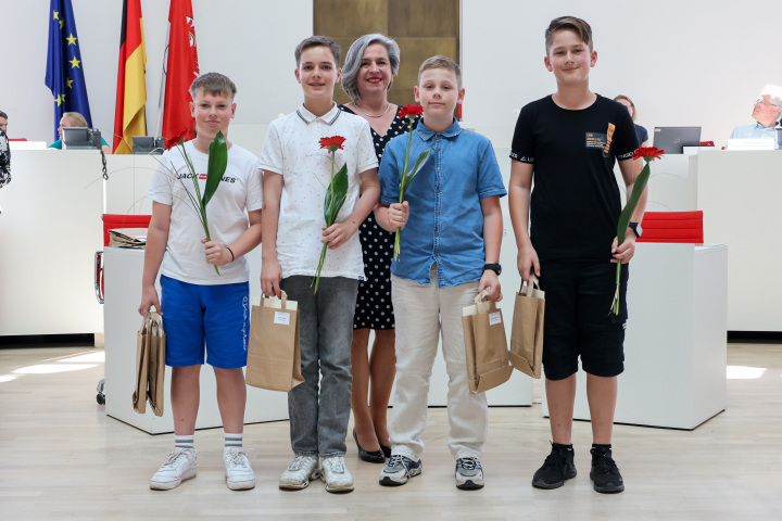 Die Preisträger der Europaschule Lauchhammer, Grundschule.