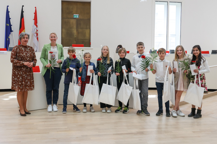 Die Preisträgerinnen und Preisträger der Europaschule am Gutspark Falkensee
