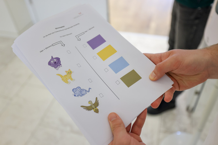Impression Simulation einer Wahl