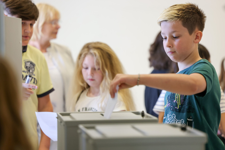 Impression Simulation einer Wahl