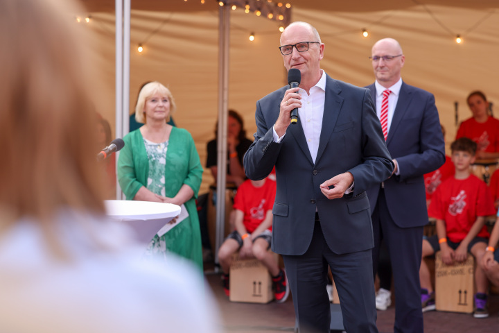 Begrüßung des Ministerpräsidenten Dr. Dietmar Woidke