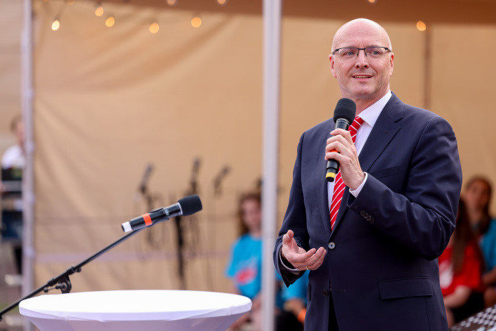 Begrüßung des Geschäftsführenden Präsidenten des Ostdeutschen Sparkassenverbandes Ludger Weskamp