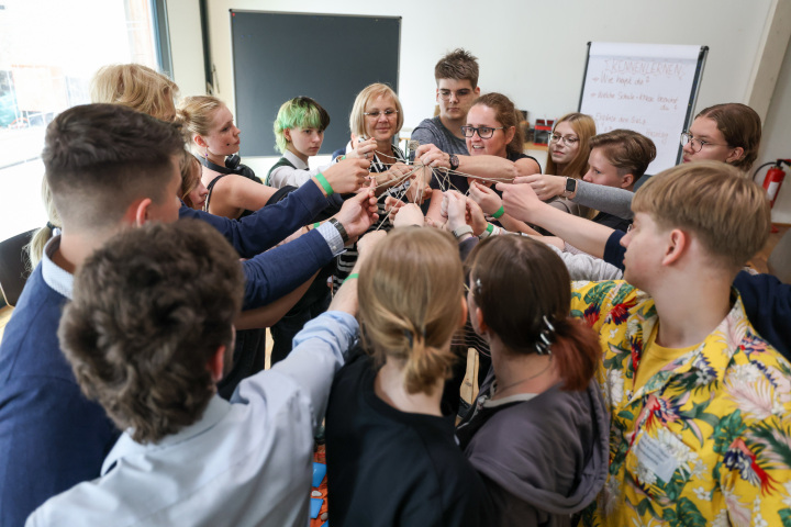 Impressionen der Workshops innerhalb und außerhalb des Landtages