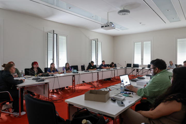 Impressionen der Workshops innerhalb und außerhalb des Landtages