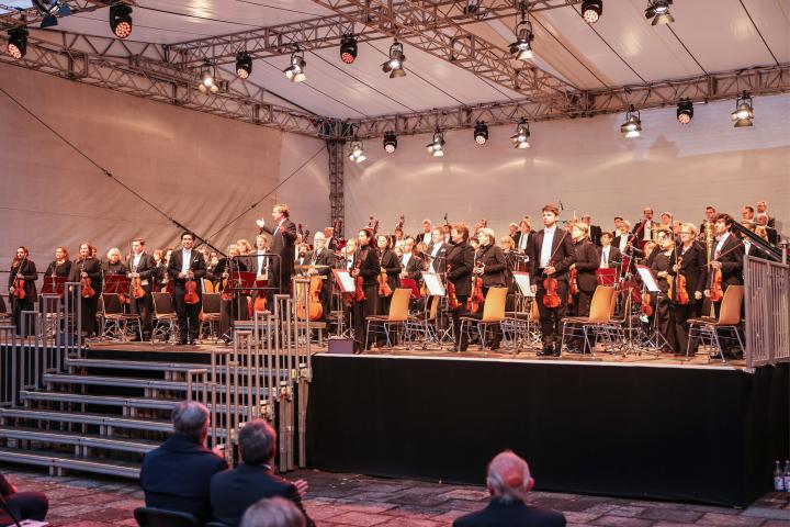 Konzertbeginn, Brandenburgisches Staatsorchester Frankfurt