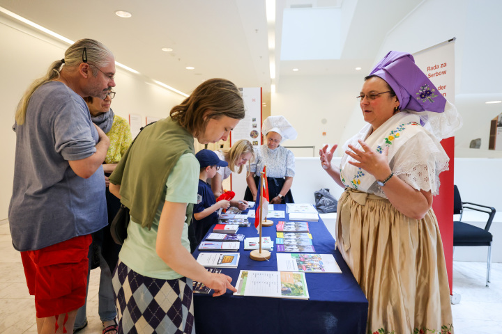 Impression des Stands des Rates für die Angelegenheiten der Sorben/Wenden
