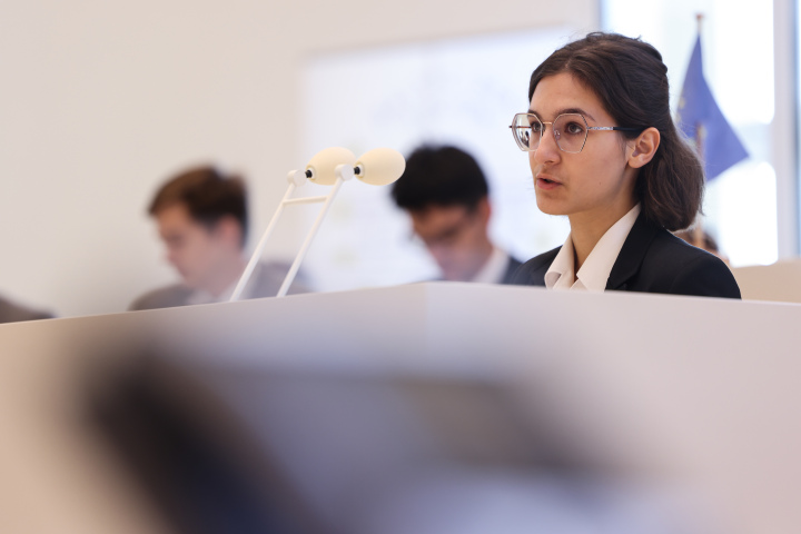 Impression des Jugend-Ostseeparlaments im Landtag