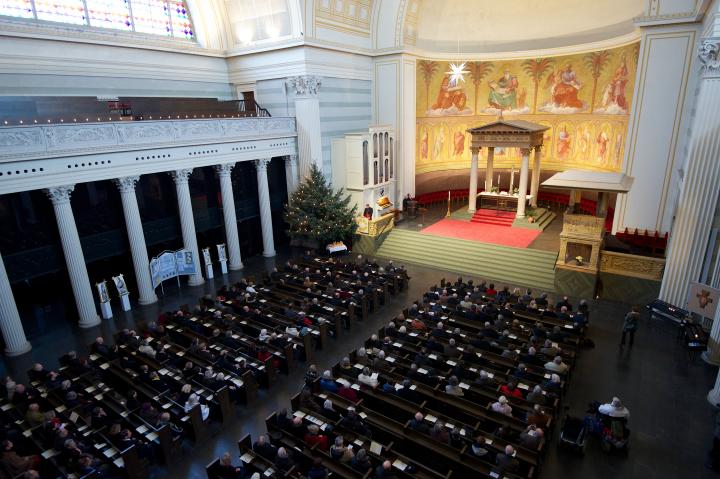 Blick in die St. Nikolai-Kirche während des Ökumenischen Gottesdienstes.