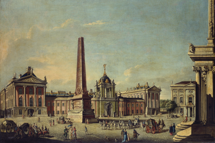 Alter Markt in Potsdam mit Stadtschloss, Gemälde von Johann Friedrich Meyer (1728–1789), 1772