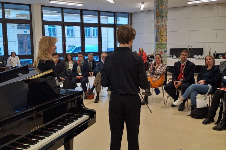 Impression der Reise des AWFK: Besuch einer Musikschule in Wien