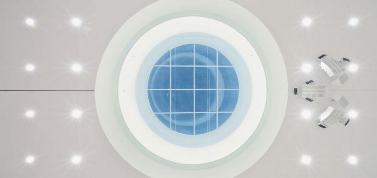 Glaskuppel im Plenarsaal