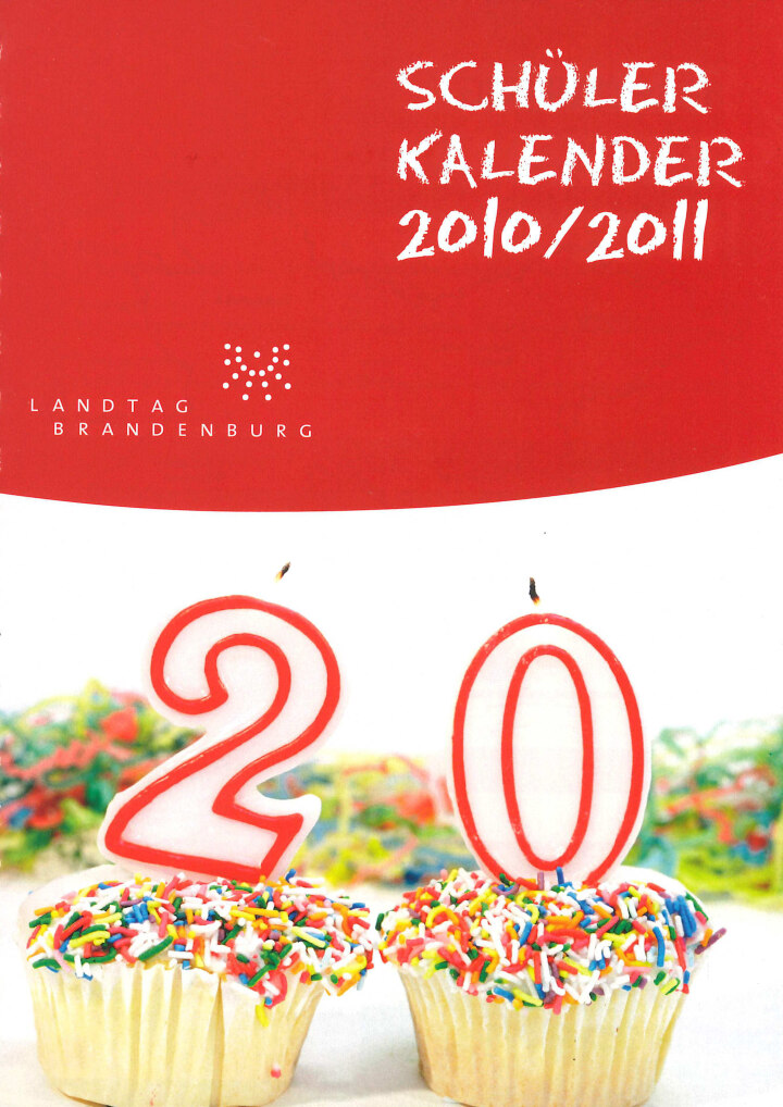 Cover des Schülerkalenders 2010/2011
